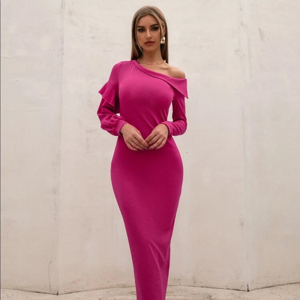 NEW Asymmetrical Pink Dress - SOLD